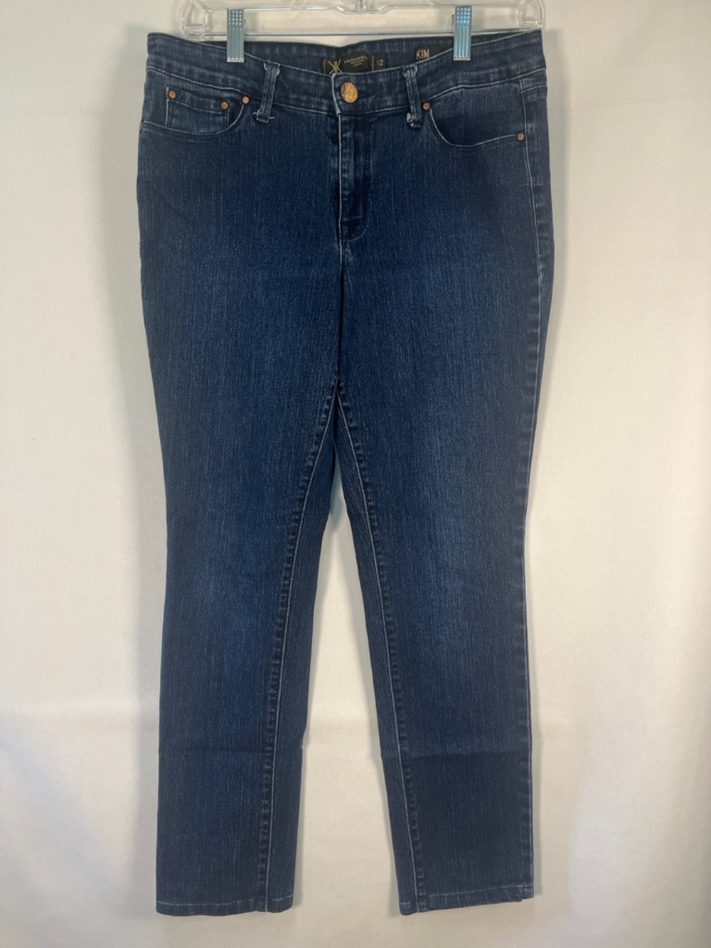 Kardashian Kollection Kim Dark Wash Curvy Skinny Jeans 12